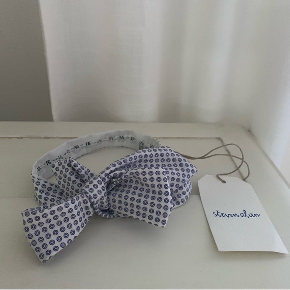 Steven Alan Other - Steven Alan Bow Tie White Blue Dot